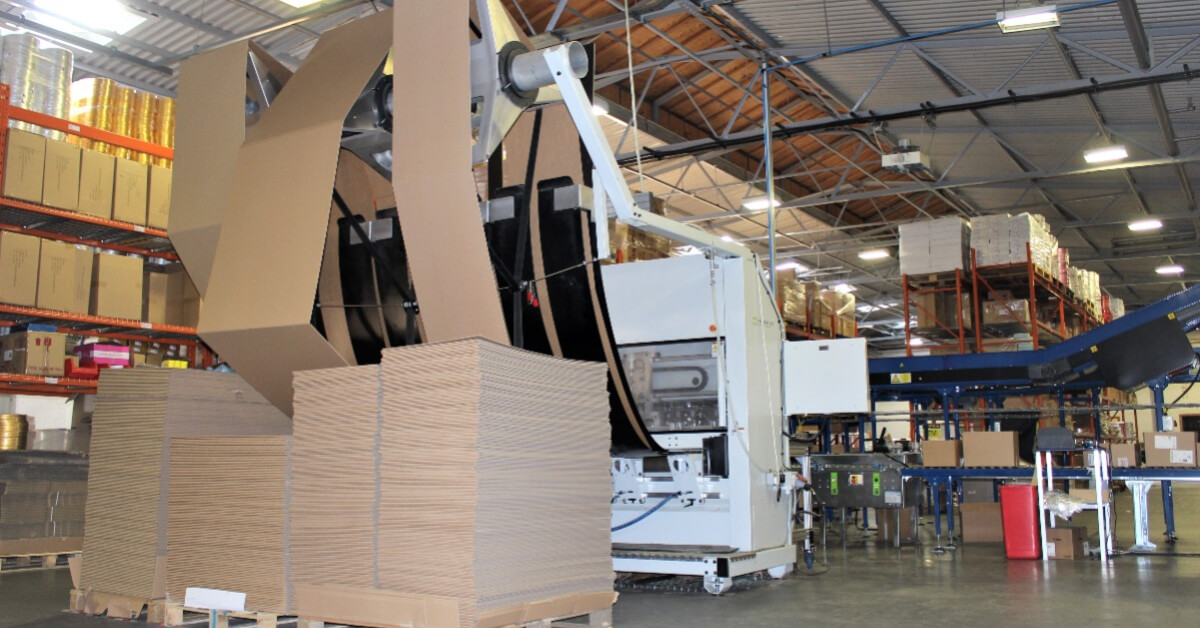 Packsize EM7 on demand packaging solution at Culpitt, UK. 
