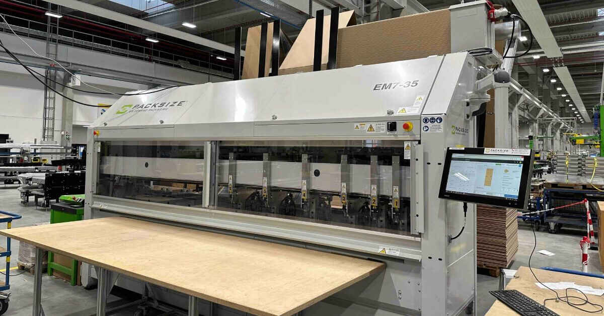 Packsize EM7-35 solution at Interroll Obrigheim.