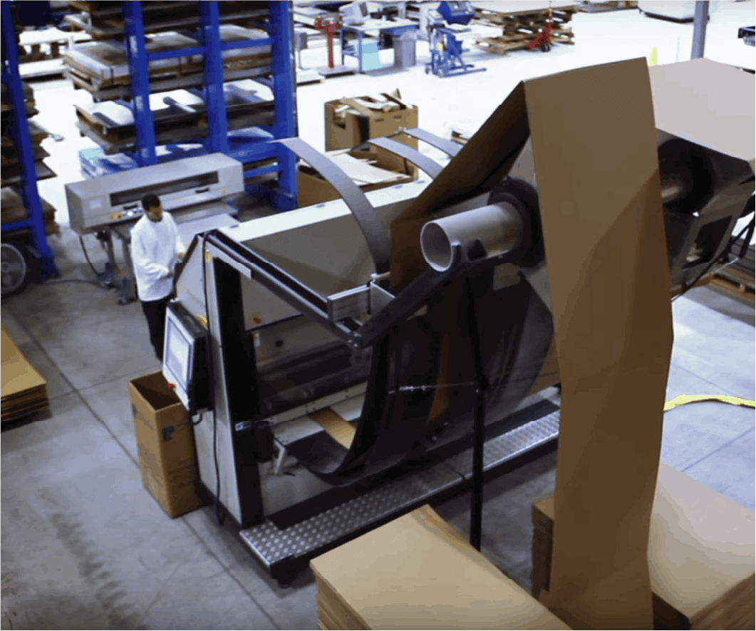 Packsize packaging machine in Boston Scientific warehouse.